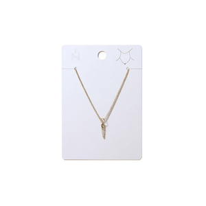 Collana in Acciaio Inossidabile con Ciondolo a Tre Punte Triangolari, Collane con Pendente alla Moda - Product Image 1