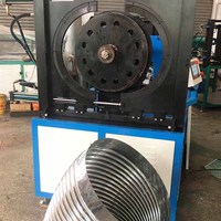 Machine ondulée automatique de vague de tuyau de tube de coude de tuyau de ventilation d'acier inoxydable de tuyau d'échappement de fumée