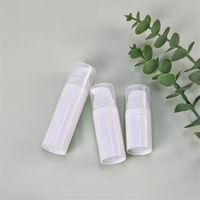 Bouteille pompe sans air personnalisée 5ml 10ml 15ml Bouteille cosmétique vide en plastique Nouveau design Bouteille pompe de lotion sans air