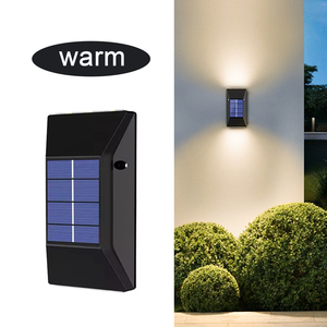 Appliques murales d'extérieur haut et bas Lampe à 6 LEDs Détecteur de mouvement de jardin Sécurité pour clôture de patio Garag Lumière de jardin à LED solaire - Product Image 3