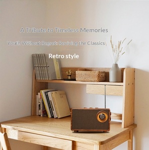 Altavoz portátil retro nuevo más vendido, mini altavoz inalámbrico de mano con acabado de madera, radio FM integrada, compatible con reproducción TF - Product Image 5