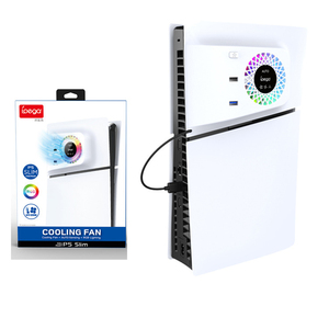 Ventilador de Refrigeración PG-P5S019 para Consola <span class=keywords><strong>PS5</strong></span> Slim, Enfriador con Sensor de Temperatura Automático para Consola <span class=keywords><strong>PS5</strong></span> Slim, Ventilador LED - Product Image 1