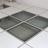 Piso Elevado de Vidrio Transparente de Alta Resistencia, Antiestático, para Plantas Industriales, Salas de Servidores, Hospitales, Impermeable, Antideslizante y Duradero