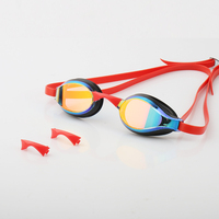 Nouveauté - Lunettes de natation avec verres incurvés anti-buée et protection UV, conçues pour une vision large, couleurs personnalisées