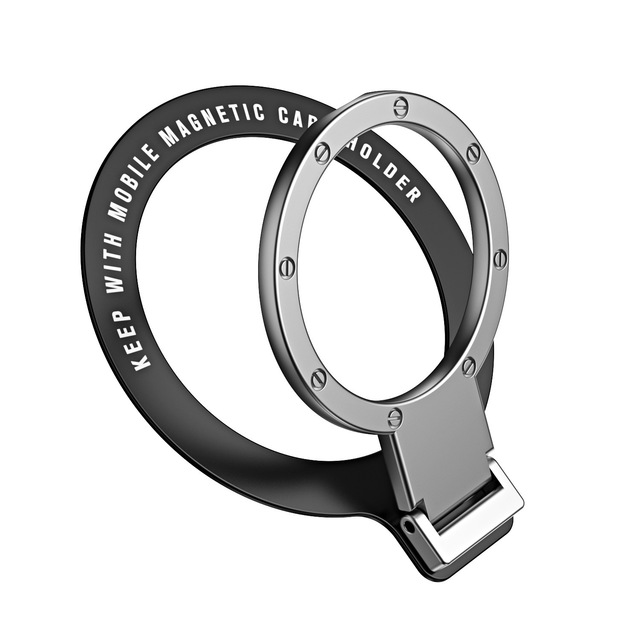 Aluminium Alloy Desk Mobile Phone Ring Stand Magnetic Ma g Safe Adjustable Portable Lazy Holder Finger Ring Holder