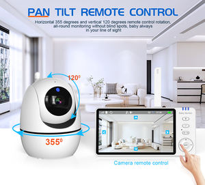 Monitor de Bebé con Pantalla Grande de 5 Pulgadas, Giro, Inclinación y Zoom, Detección de Llanto, Cámara de Vigilancia para Bebés de 720P - Product Image 4