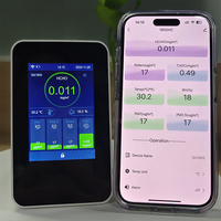 Tuya WiFi 7 en 1 moniteur intelligent de qualité de l'air CO2 mètre Tvoc Hcho Pm2.5 testeur capteur de CO2 formaldéhyde