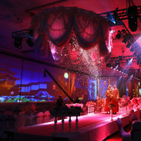 Espace immersif 3D Écran holographique projecteur interagir éclairage plusieurs scènes décoration de mariage jeux de projection immersifs