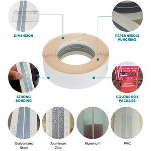 Ruban d'<span class=keywords><strong>angle</strong></span> en métal flexible et résistant aux fissures, ruban d'<span class=keywords><strong>angle</strong></span> en métal flexible pour le plâtre - Product Image 2