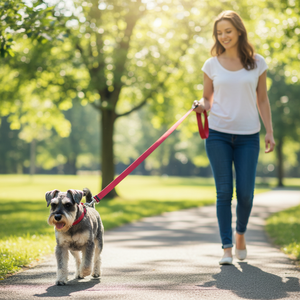 <strong>Retractable</strong> Eco-Friendly Luxury <strong>Dog</strong> Leash 16ft One-Button Brake Anti-Slip Rivet Handle Tangle-Free Nylon Pet <strong>Lead</strong> Fashion Simple - Product Image 2