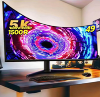 5120*1440 5k Moniteur incurvé de 49 pouces 5k pour moniteur PC professionnel et de jeu