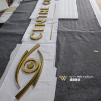 Letras de Acero Inoxidable con Acabado Bronce Cepillado para Señalización Personalizada Directa de Fábrica, con Textura Duradera, Uso en Interiores, Ecológicas, Garantía de 3 Años