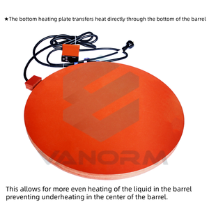 Calentador Eléctrico Redondo de Silicona Impermeable para Aislamiento de Fondo de Barriles y Tambores, <span class=keywords><strong>Placa</strong></span> Calefactora para Tambores de Almacenamiento - Product Image 3