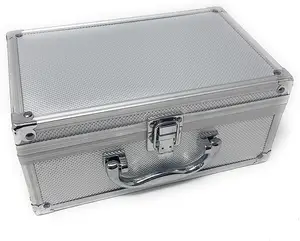 Professional Tattoo Kit Carrying Case Aluminum Machine Storage Box Organizer Case Large Protective Gun Metal Flight Case
