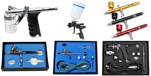 Aerógrafo de Dupla Ação com Alimentação por Gravidade, Mini Pistola de Pulverização para Arte em Unhas, Maquiagem, Tatuagem, Pintura de Modelos, Decoração de Bolos e Carros - Product Image 2
