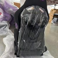 Siège baquet de course universel RECARO rouge et noir en suède, avec rails à double verrouillage, pour voitures modifiées – Meilleures ventes