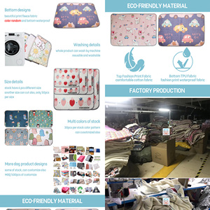 Almohadillas para orinar de algodón <span class=keywords><strong>puro</strong></span> de 5 capas COLLABOR para perros, 30 colores, almohadillas para orinar para perros y cachorros, almohadillas para orinar lavables superabsorbentes para perros - Product Image 3