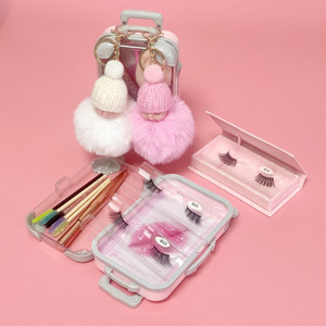 Boîte d'emballage en acrylique pour mini-cils 3D en vison de marque privée, étui de voyage personnalisé pour cils, outil de beauté réutilisable et portable, vente en gros - Product Image 6