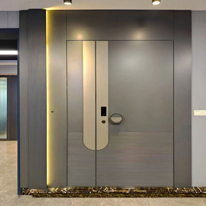 Puerta impermeable de aluminio fundido Estilo de diseño francés Estilo abierto-Pivote con polímero de acero de madera maciza-Durable y <span class=keywords><strong>elegante</strong></span> - Product Image 2