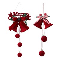 Nouvelle Décoration de Noël Suspendue en Plastique Floqué Style Nordique, Texture Premium, Couleur Personnalisable pour Vitrine