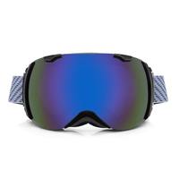 Nouvelles lunettes de ski sphériques à double couche miroir anti-buée snowboards lunettes de sport pour hommes femmes