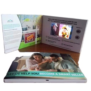 Özel reklam broşürü emlak Video broşürü 7 inç Lcd ekran Video emlak komisyoncusu için kartvizit - Product Image 1