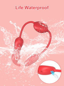 Design femminile speciale massaggio orgasmo insieme artefatto doppio vibrante uovo A-Spot e G-Spot vibrare massaggiatore - Product Image 2