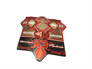 Professional Manufacturer Embossed Adhesive Cigar Label Gold <b>Leaf</b> 3D Embossed Printed Label - Product Image 6