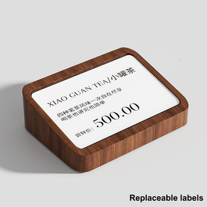 Rắn gỗ dọc bảng giá tag hiển thị đứng thân thiện với môi nhãn thường vụ dấu hiệu Bảng thẻ cho các sản phẩm thanh lịch kệ trưng bày - Product Image 3