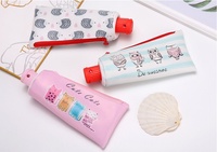 Vente chaude Usine Multifonctionnel Dessin Animé Dentifrice Forme Crayon Cas Taille-Crayon Stockage Personnalisé Papeterie Sac