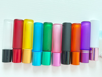 Vente en gros de flacons roll-on cylindriques en verre mat givré de 5 ml et 10 ml, diffuseurs à bâtonnets, couleurs personnalisables, pour huiles essentielles, parfums et soins de la peau