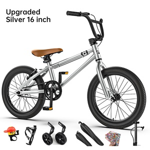 Petit Vélo <span class=keywords><strong>BMX</strong></span> 20 Pouces Monovitesse avec Potence d'Entraînement Américaine pour la Pratique du Freestyle, l'Entraînement aux Sauts Urbains en Hiver, Europe États-Unis - Product Image 2