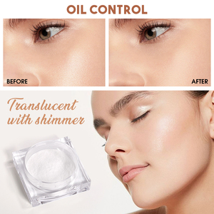 ओम निजी लेबल पारदर्शी मेकअप परिष्करण पाउडर लंबे समय तक गुलाबी जलरोधी ग्लिटर ढीली सेटिंग पाउडर - Product Image 5