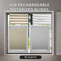 Stores verticaux cellulaires modernes en plastique, rechargeables par USB, à double cellule, style nid d'abeille, pour hôtels français, sans perçage, motorisés électriquement