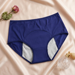 Culottes menstruelles anti-fuites pour femmes, respirantes, en maille, taille moyenne, grandes tailles, entrejambe en coton, flux abondant, sous-vêtements de règles pour femmes - Product Image 2