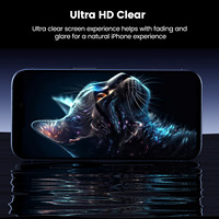 Protection d'écran en verre trempé HD transparent incassable de qualité 9H, couverture intégrale 0.33 2.5D 3D pour 16 12 Mini Pro Max 2 3