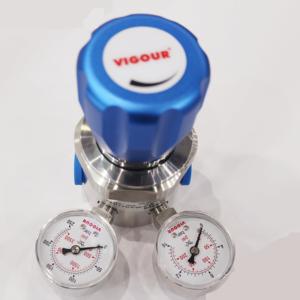 Regolatore di Pressione Cilindrico a Sei Porte ad Alto Flusso VIGOUR SS316L 300 Bar per Propano GPL Elio Argon Azoto NPT - Product Image 2
