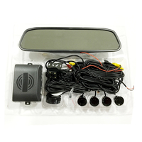 Vente chaude 4.3 pouces voiture miroir affichage moniteur caméra de recul avec 4 capteurs Kit de capteur de stationnement pour voiture