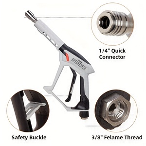 Le pistolet à eau haute pression en cuivre pour le lavage de <span class=keywords><strong>voiture</strong></span> a quatre quarts de buses - Product Image 3