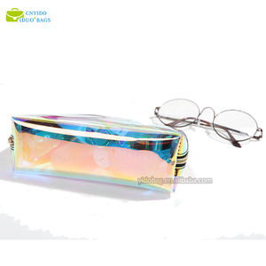 Женская сумка для макияжа, водонепроницаемая прозрачная сумка из ПВХ на молнии, голографическая лазерная прозрачная косметичка для духов и румян - Product Image 3