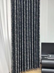 Moderno 90% Blackout Grueso Aislamiento térmico Eficiente de energía Bloqueo de calor Cortinas negras 90% Blackout Forrado Cortinas - Product Image 5