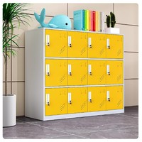 Lemari Kantor Baja dan Kabinet Penyimpanan dengan Desain Minimalis Modern, Kunci Pengaman Tahan Api, Pilihan Warna-Warni