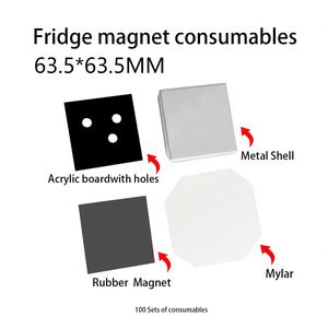 Machine de découpe de moules pour autocollants magnétiques rectangulaires pour réfrigérateur 63,5*63,5 mm, outil de fabrication d'aimants - Product Image 4