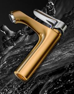 Grifo Mezclador de Baño Cromado Moderno de Latón para Lavabo, Agua Fría y Caliente, Montado en Cubierta, Modelo TZZJ-B-038 - Product Image 3