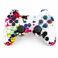 Controlador PS3 Personalizado con Doble Vibración, Joystick BT, Mando con Diseño Impreso