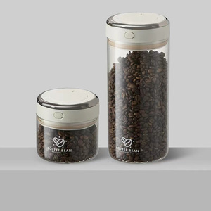 Contenitore per Caffè in Grani, Barattolo in Vetro per Alimenti, <span class=keywords><strong>Set</strong></span> di Contenitori in Vetro per <span class=keywords><strong>Cucina</strong></span> - Product Image 5