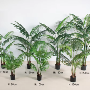 Plantes artificielles pour aménagement paysager, arbre bonsaï, plantes en plastique, pots, <span class=keywords><strong>Chrysalidocarpus</strong></span> <span class=keywords><strong>Lutescens</strong></span>, décoration intérieure - Product Image 1