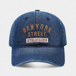 Spring Summer Women Men Denim Baseball Cap Custom Embroidery Sun <b>Hat</b> Outdoor Sports Fashion Baseball <b>Hat</b> - Product Image 4