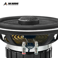 AK-654 6.5 "komponen Speaker sistem Fiberglass kerucut 40W RMS 4 Ohm KSV25mm kumparan suara dengan Neo Tweeter