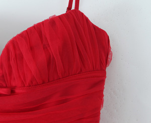Abito Rosso Sexy con Scollo a V, <span class=keywords><strong>Vestito</strong></span> Corto <span class=keywords><strong>da</strong></span> <span class=keywords><strong>Principessa</strong></span>, Mini Abito Chic con Fiocco per Donne, Dolce Abito <span class=keywords><strong>da</strong></span> Signora - Product Image 3